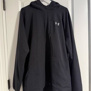Under Armour Black Full-Zip Hooded Jacket
